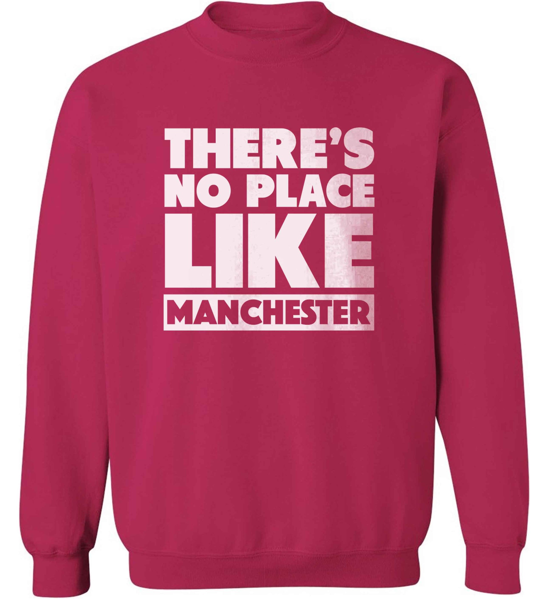 There's no place like Manchester adult's unisex pink sweater 2XL