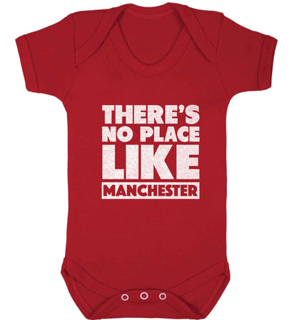 There's no place like Manchester baby vest red 18-24 months