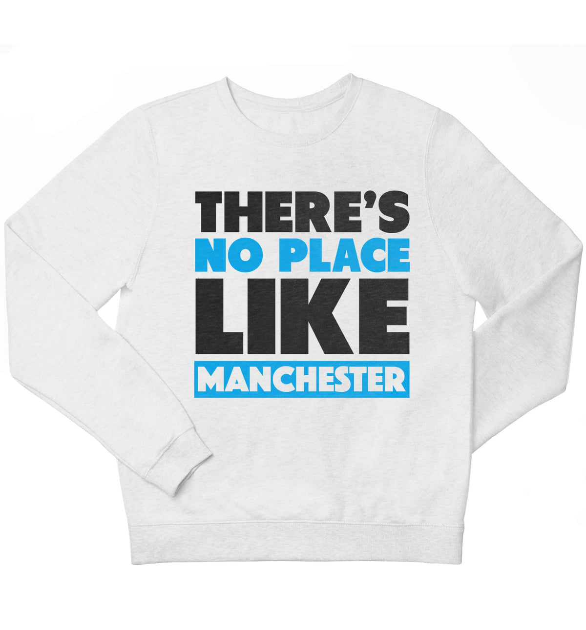 There's no place like Manchester children's white sweater 12-13 Years