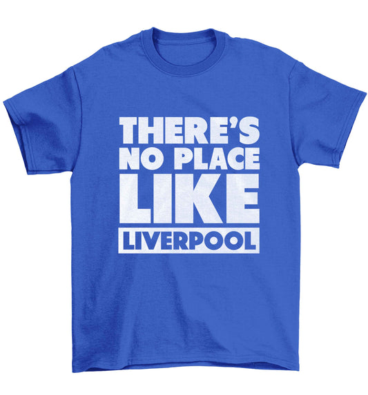 There's no place like Liverpool Children's blue Tshirt 12-13 Years