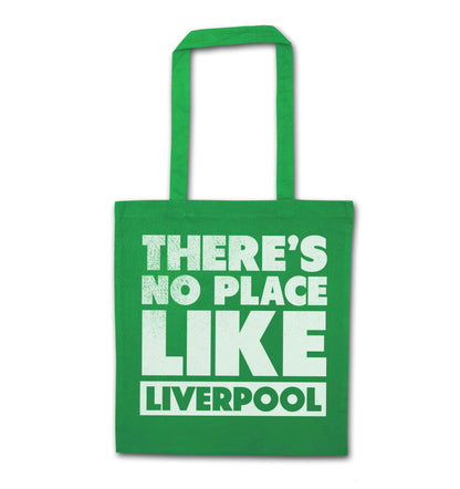There's no place like Liverpool green tote bag