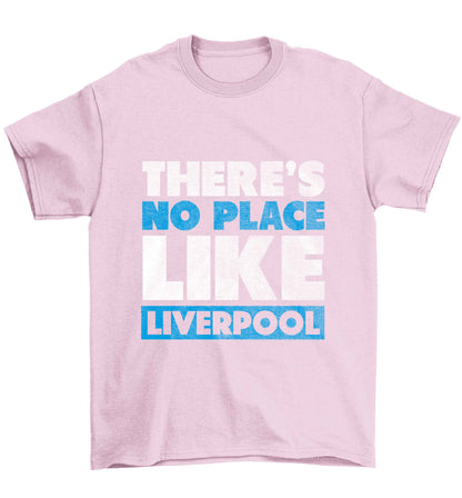 There's no place like Liverpool Children's light pink Tshirt 12-13 Years