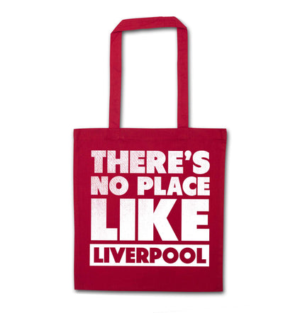 There's no place like Liverpool red tote bag