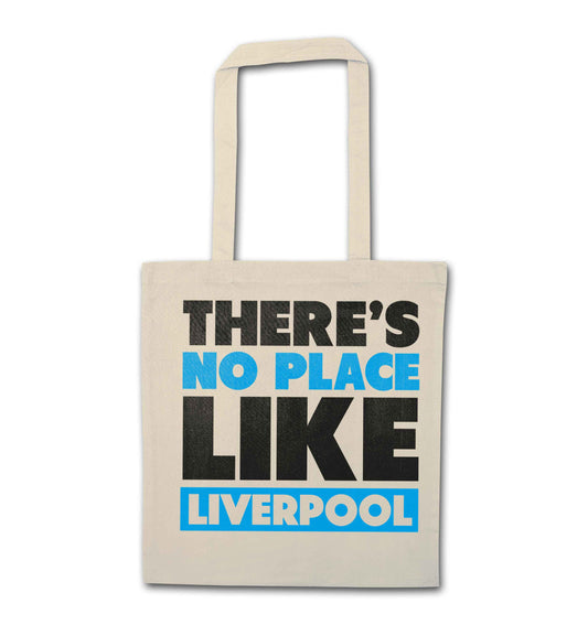 There's no place like Liverpool natural tote bag