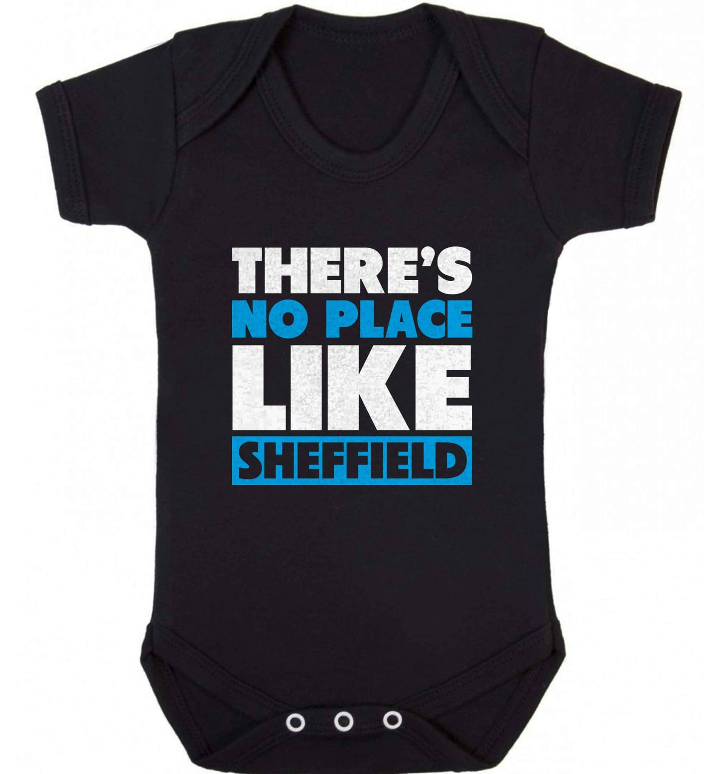 There's no place like Sheffield baby vest black 18-24 months