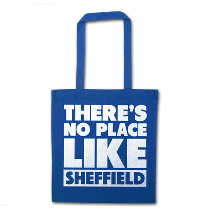 There's no place like Sheffield blue tote bag