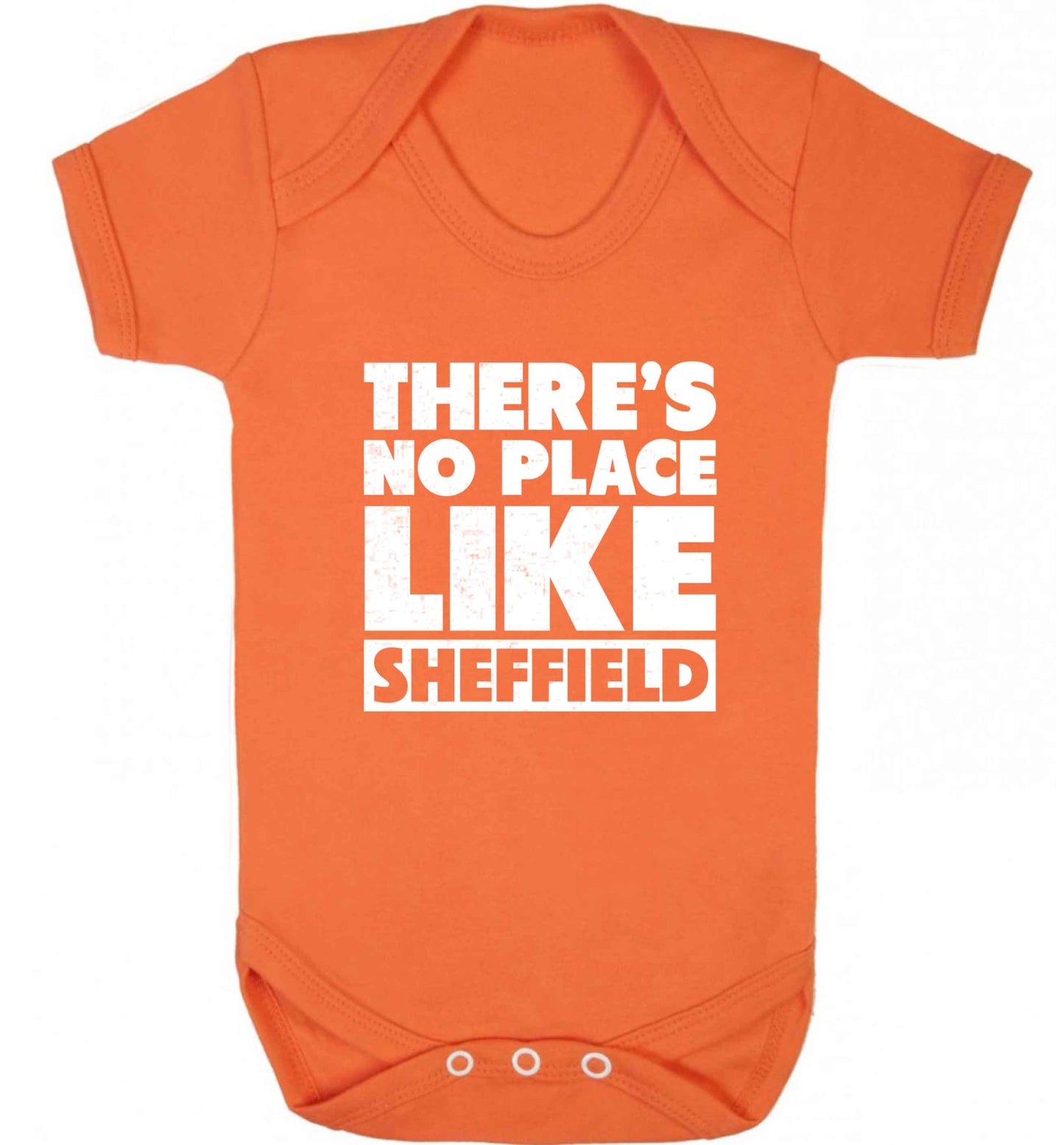 There's no place like Sheffield baby vest orange 18-24 months