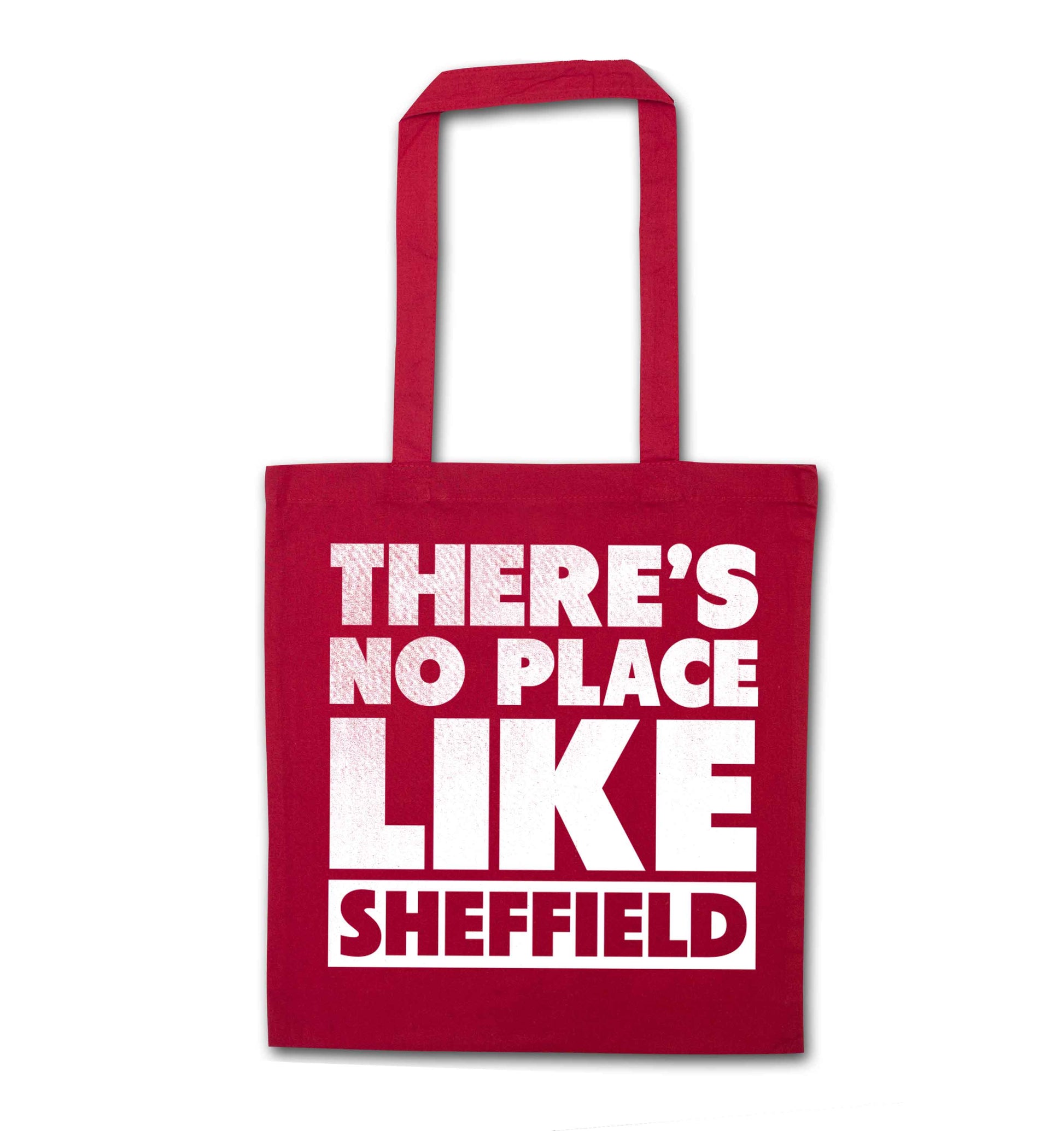 There's no place like Sheffield red tote bag