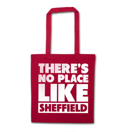 There's no place like Sheffield red tote bag