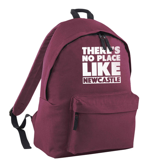 There's no place like Newcastle maroon children's backpack