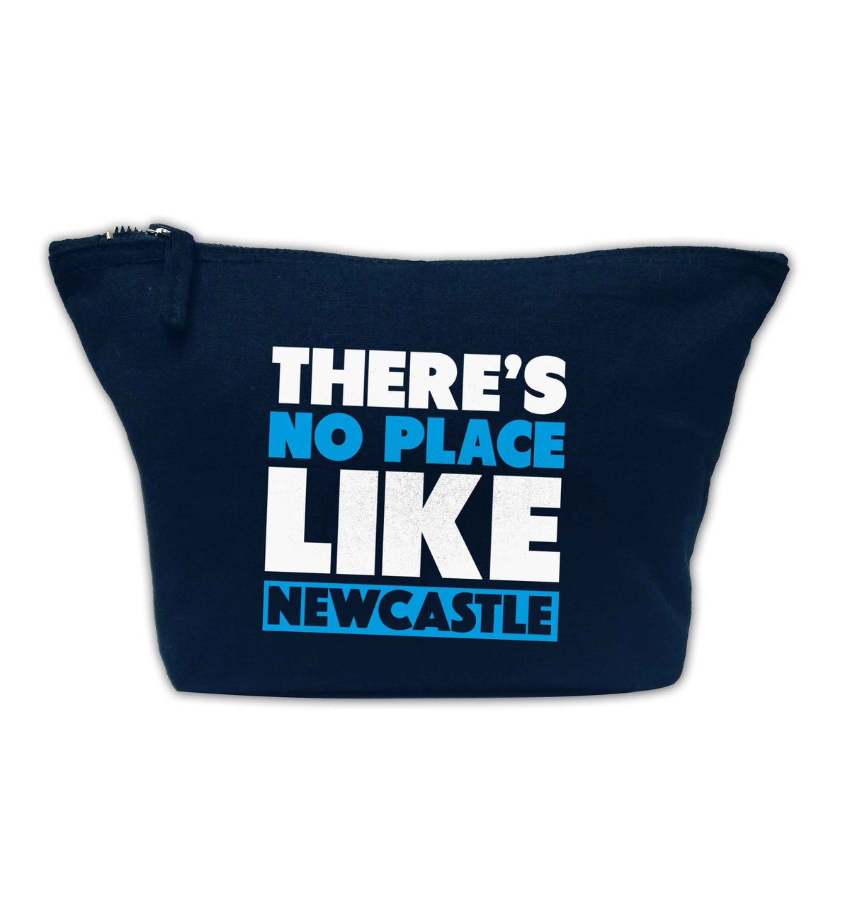 There's no place like Newcastle navy makeup bag
