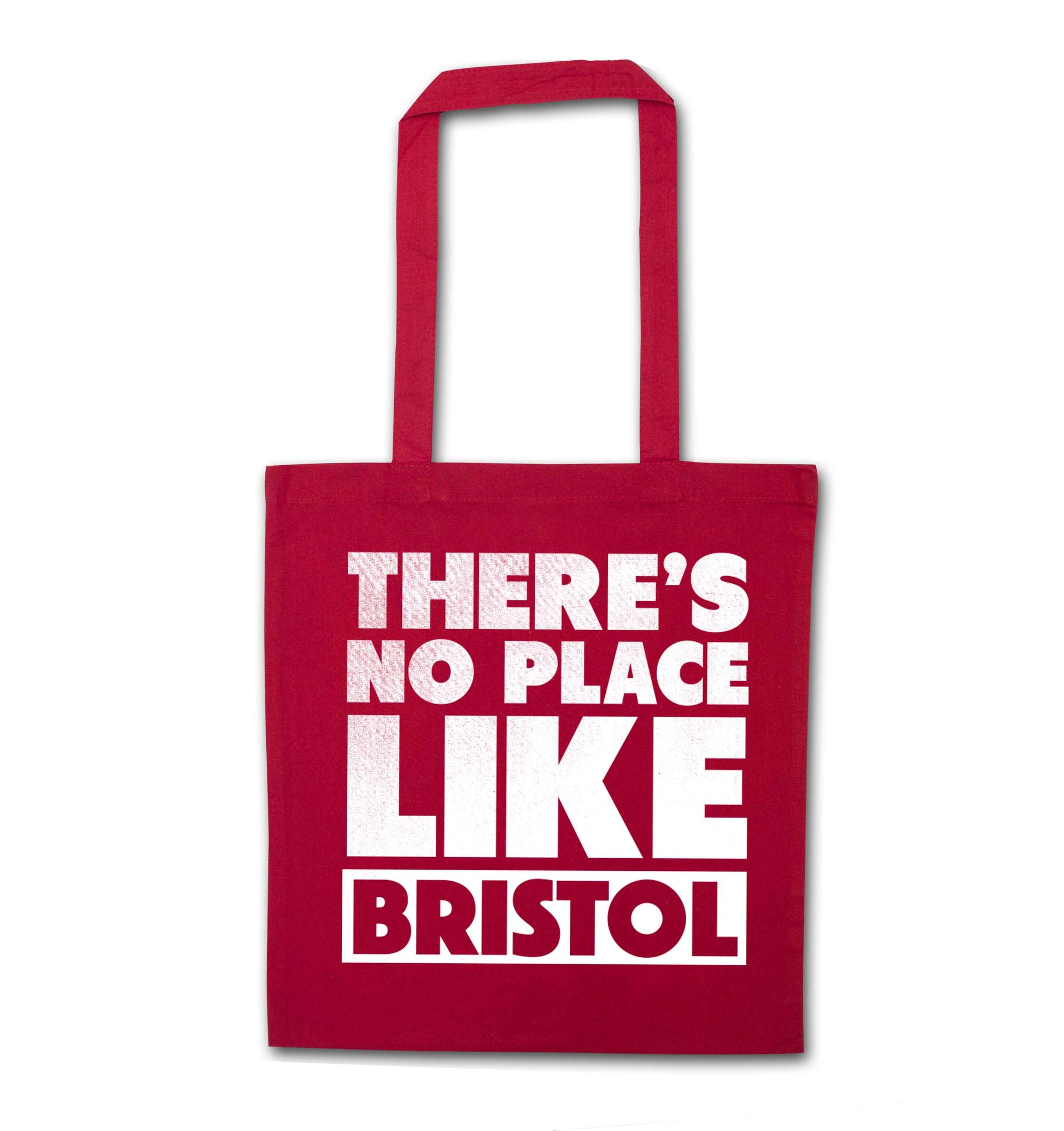 There's no place like Bristol red tote bag