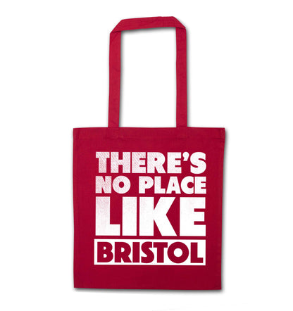 There's no place like Bristol red tote bag