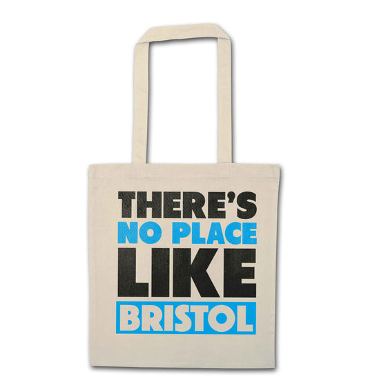 There's no place like Bristol natural tote bag