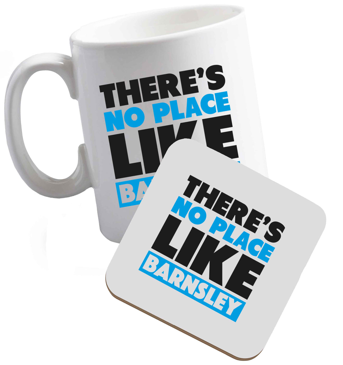 10 oz Tis The Season to Drink Whisky ceramic mug and coaster set right handed