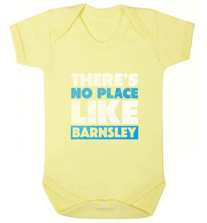 There's No Place Like Barnsley baby vest pale yellow 18-24 months
