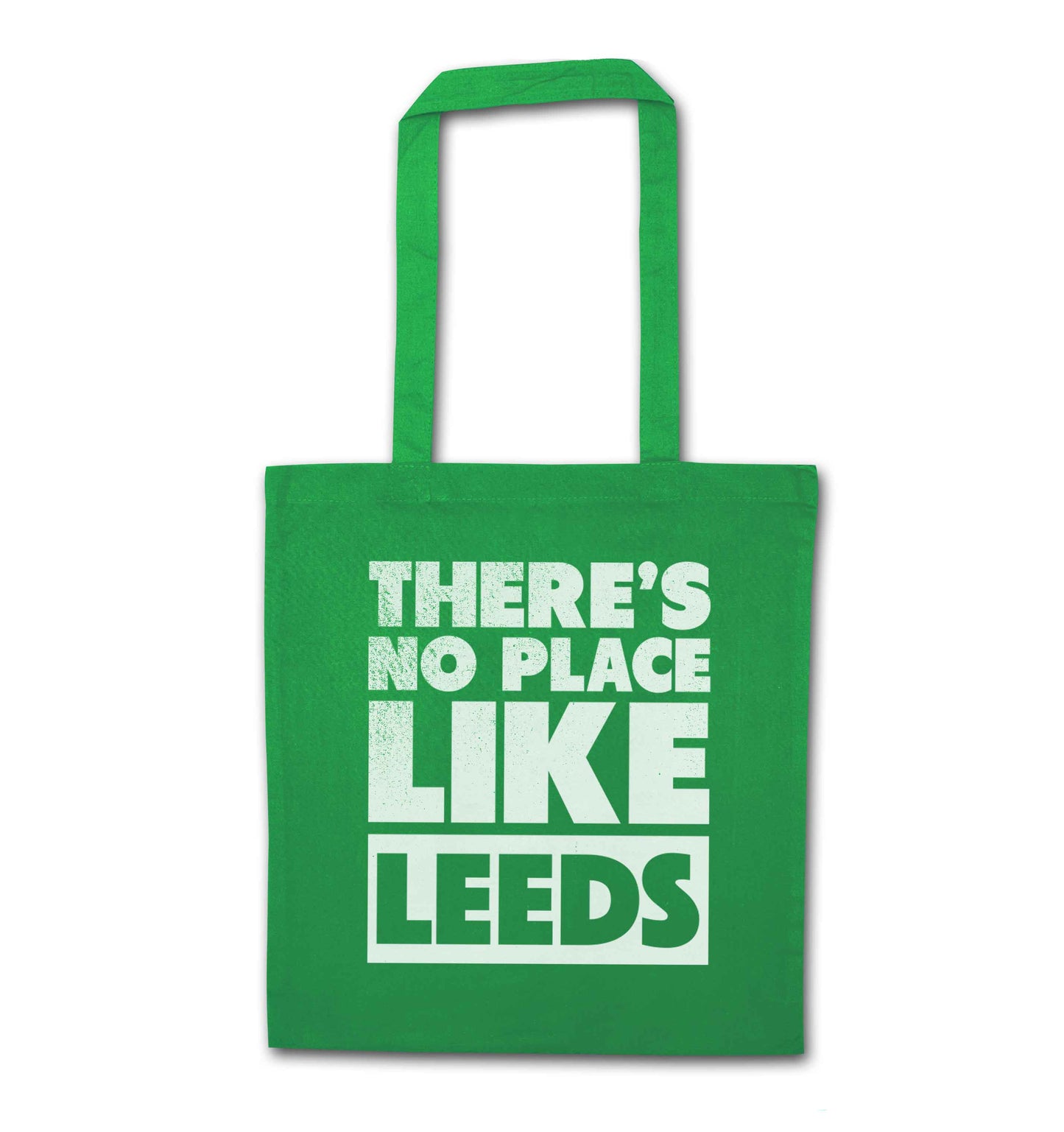 There's no place like Leeds green tote bag