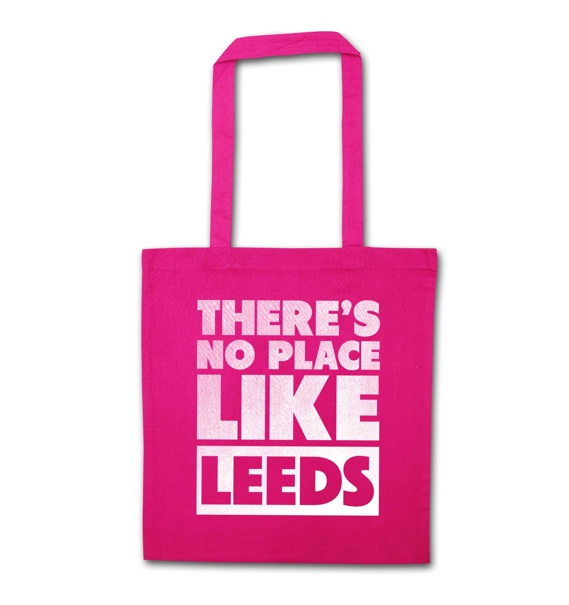 There's no place like Leeds pink tote bag