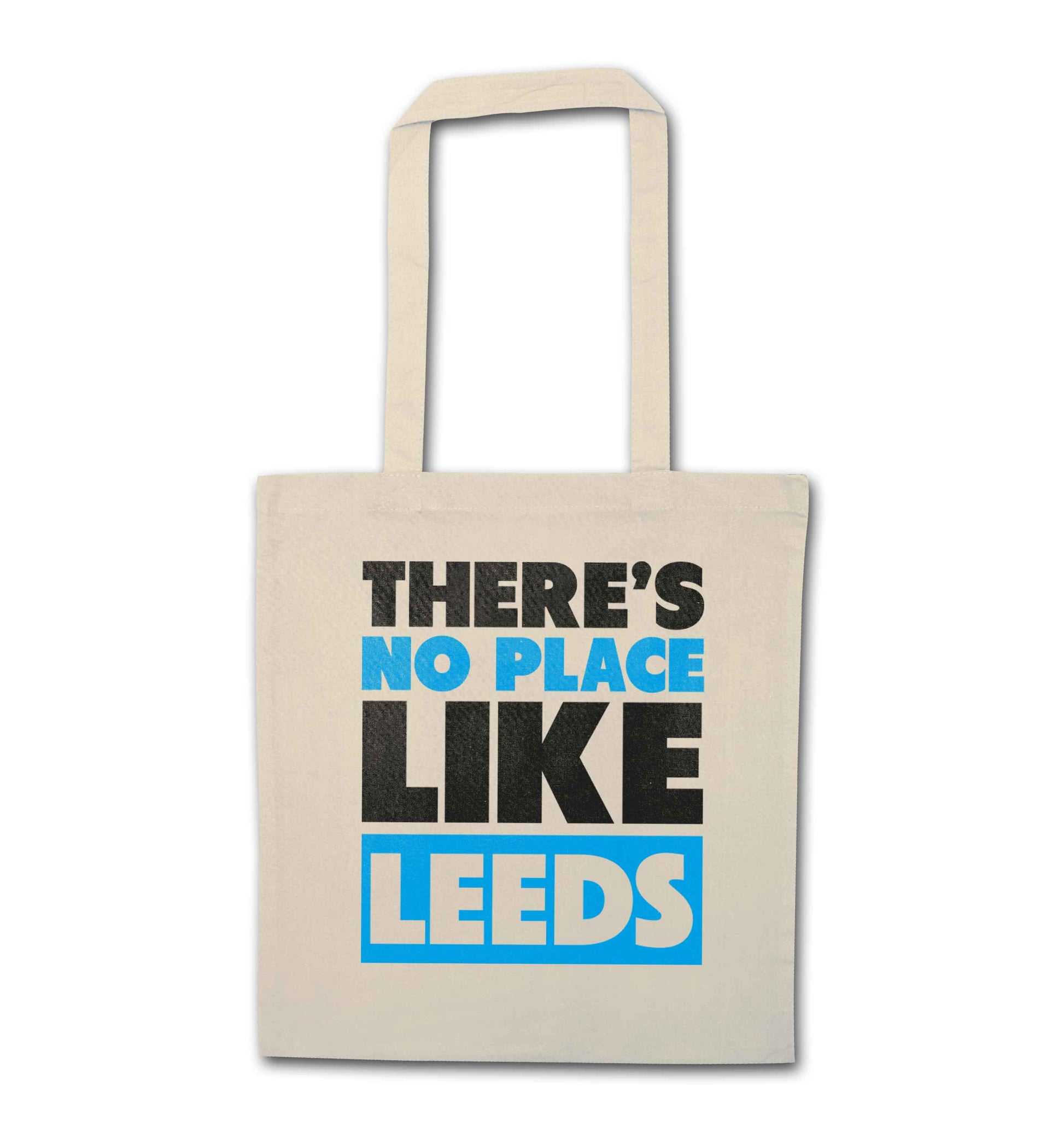 There's no place like Leeds natural tote bag