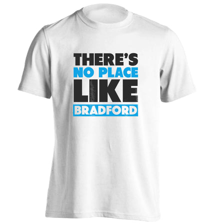 There's no place like Bradford adults unisex white Tshirt 2XL
