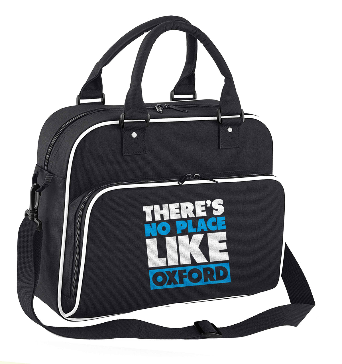 There's no place like Oxford children's dance bag black with white detail