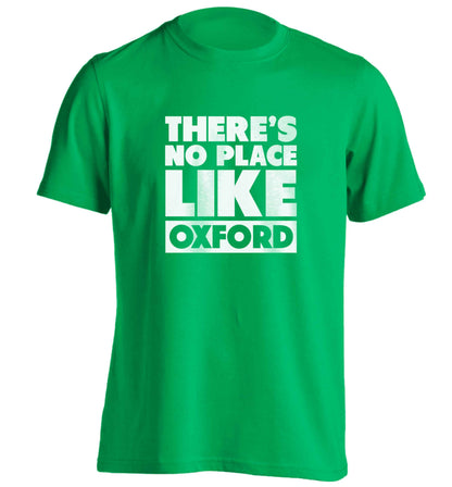 There's no place like Oxford adults unisex green Tshirt 2XL
