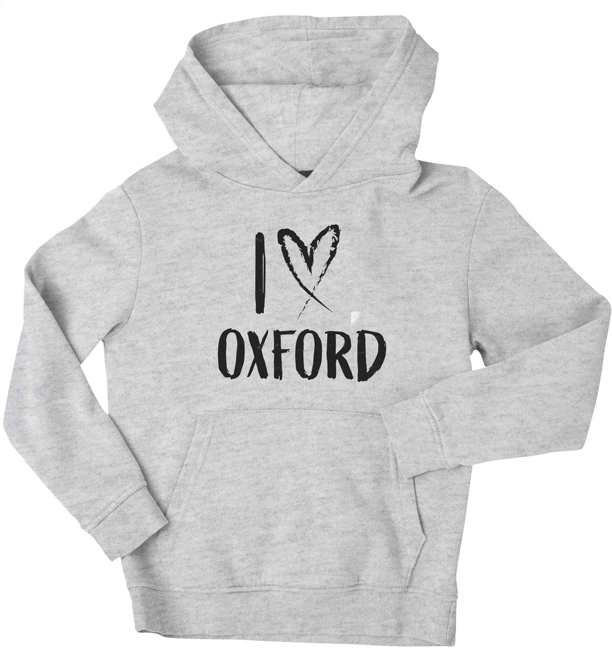 I love Oxford children's grey hoodie 12-13 Years