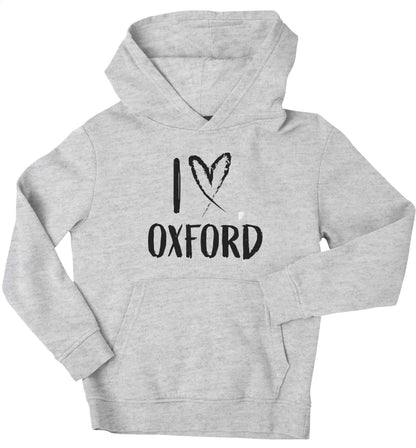 I love Oxford children's grey hoodie 12-13 Years