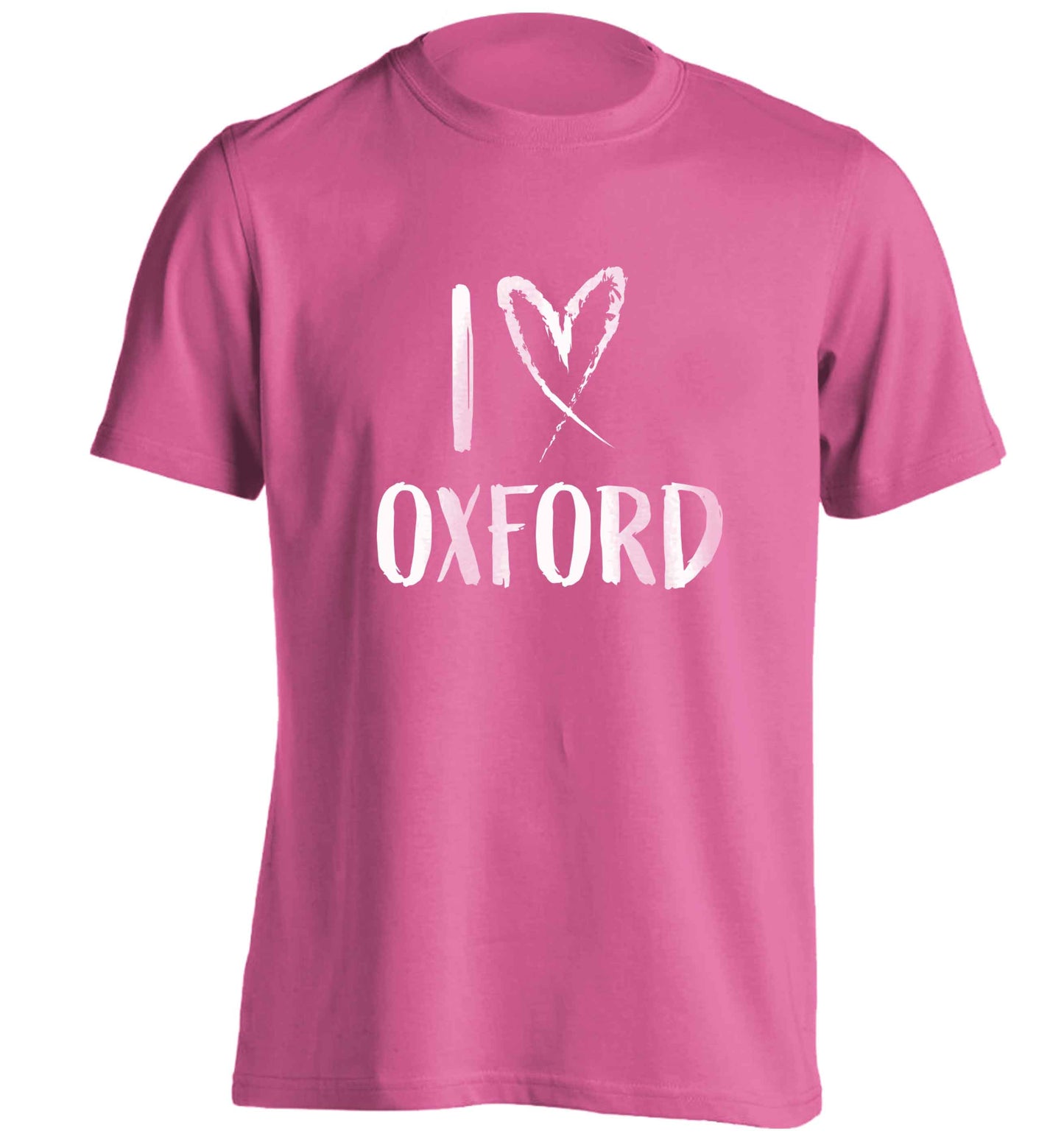 I love Oxford adults unisex pink Tshirt 2XL
