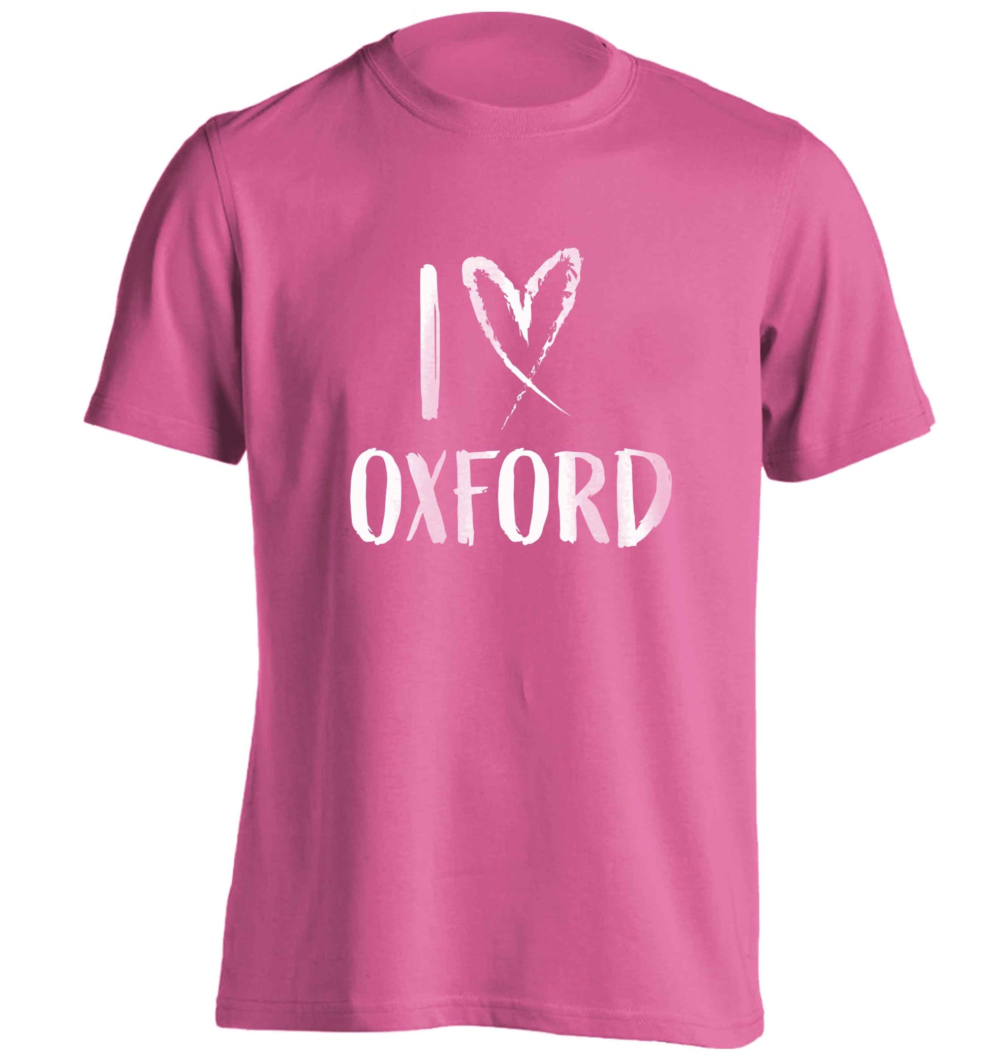 I love Oxford adults unisex pink Tshirt 2XL
