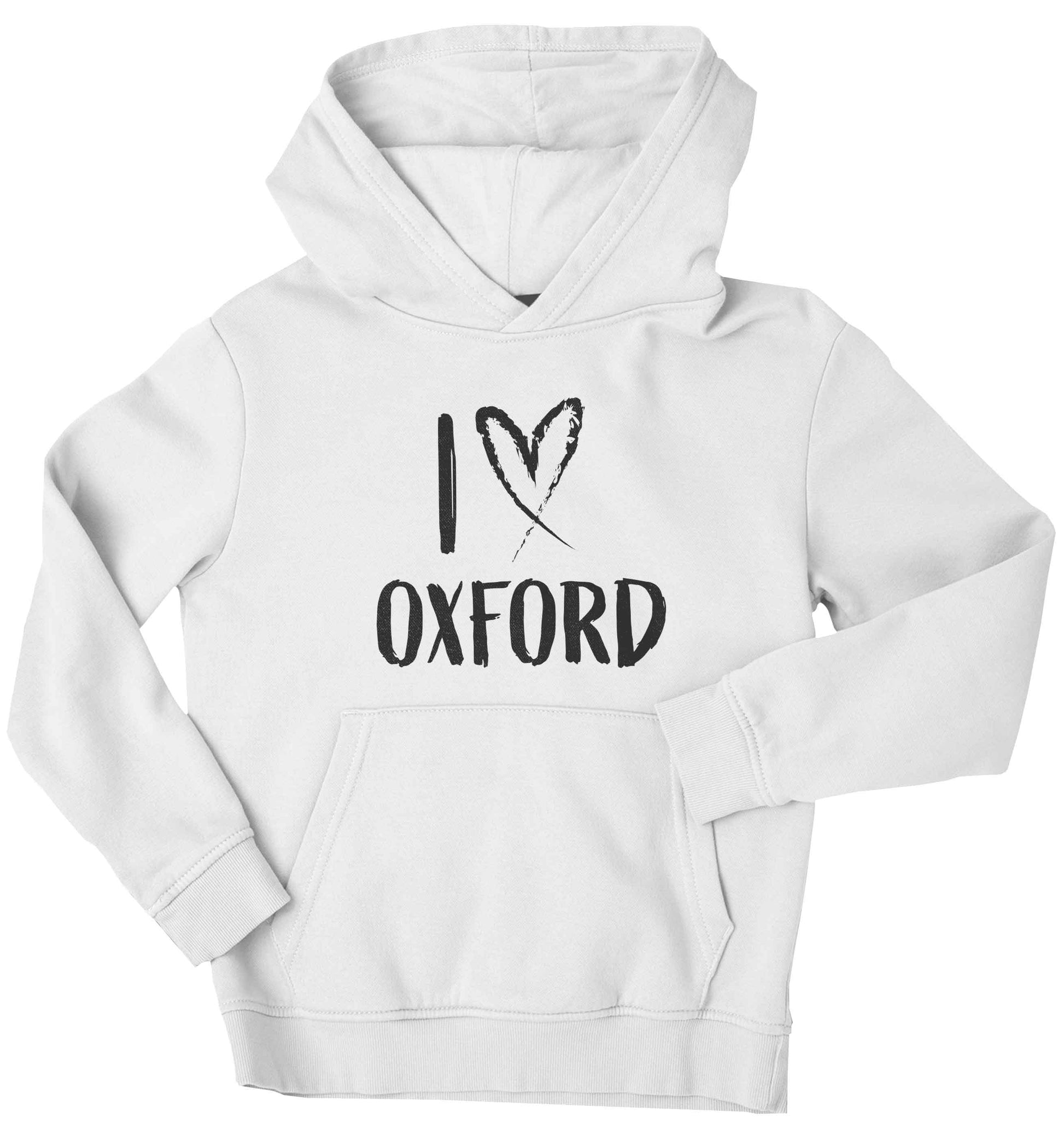 I love Oxford children's white hoodie 12-13 Years