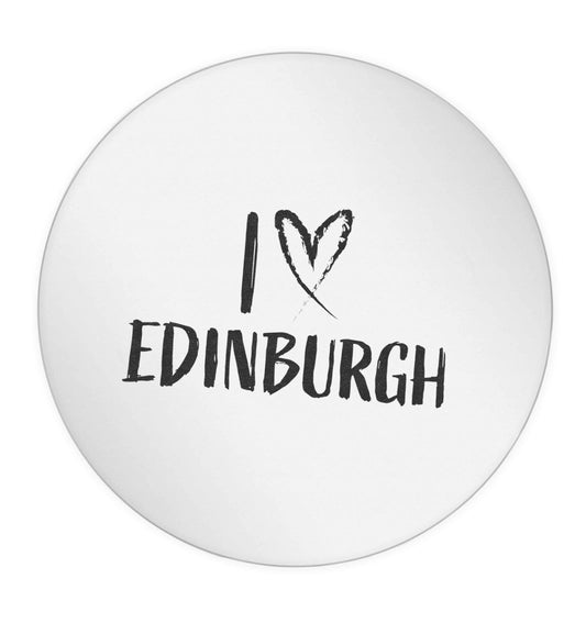 I love Edinburgh 24 @ 45mm matt circle stickers