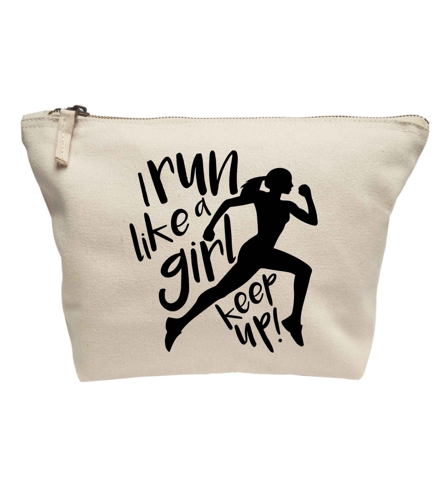 I run like a girl, keep up! | Makeup / wash bag