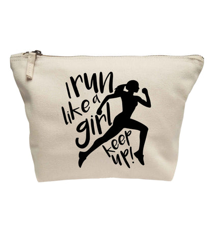 I run like a girl, keep up! | Makeup / wash bag