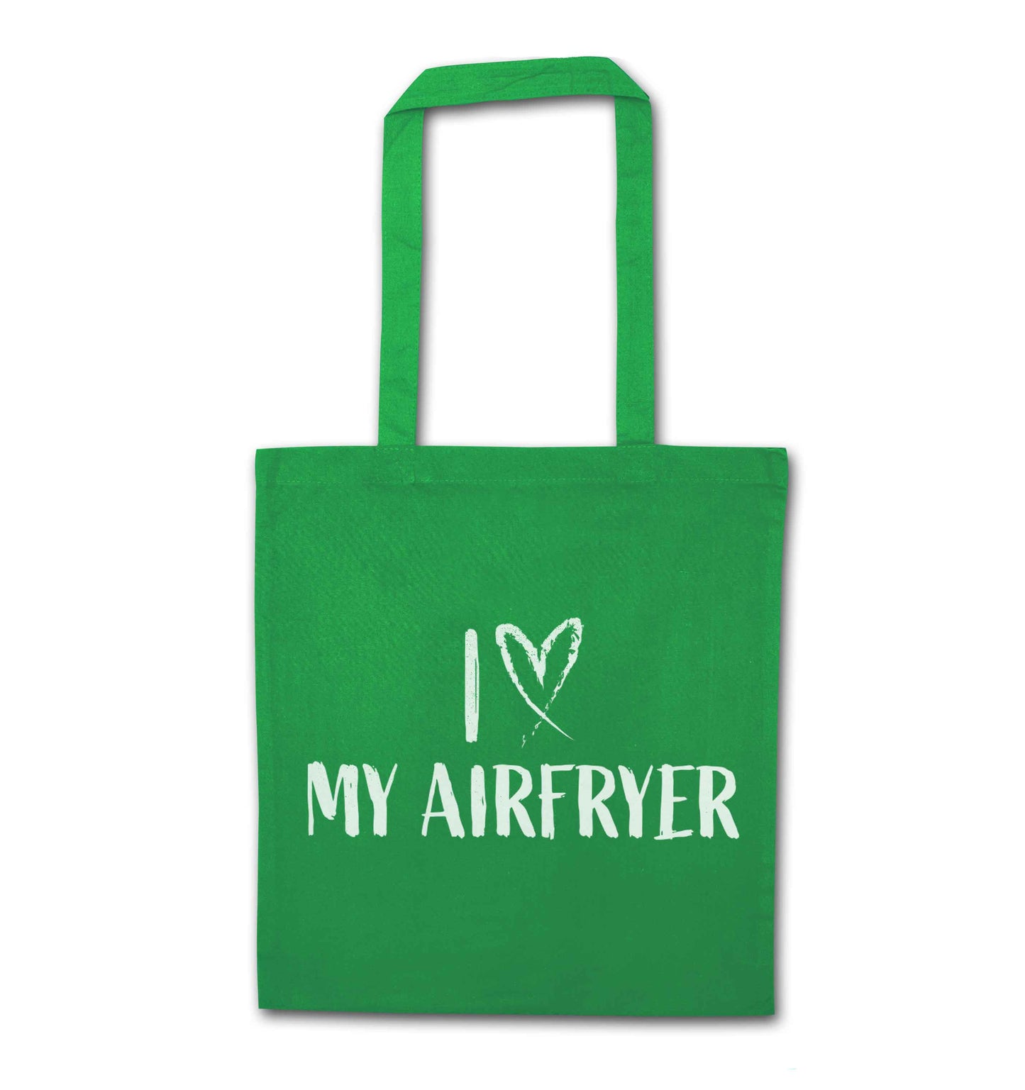 I love my airfryergreen tote bag