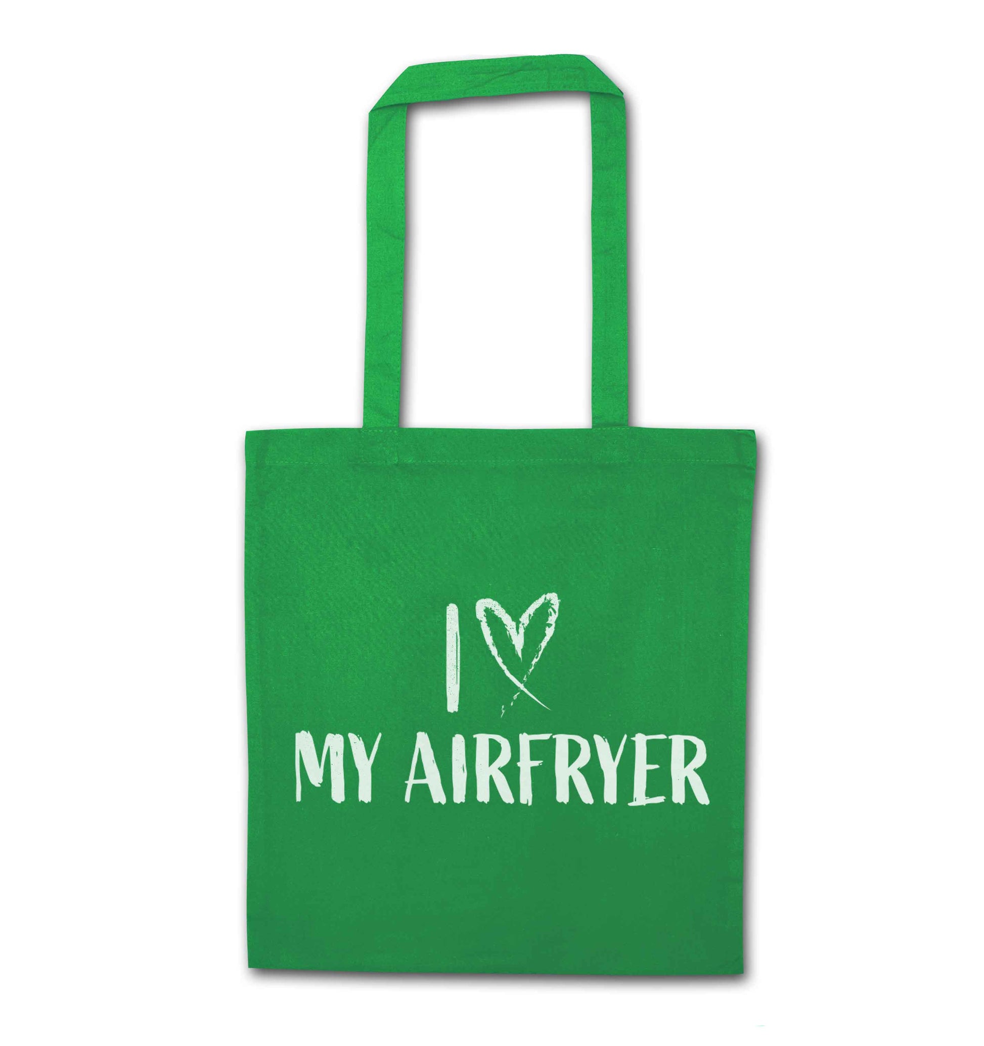 I love my airfryergreen tote bag