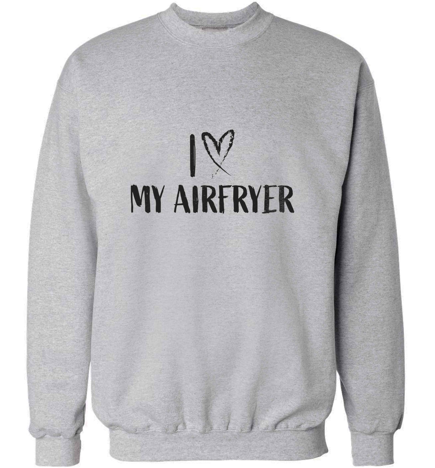 I love my airfryeradult's unisex grey sweater 2XL