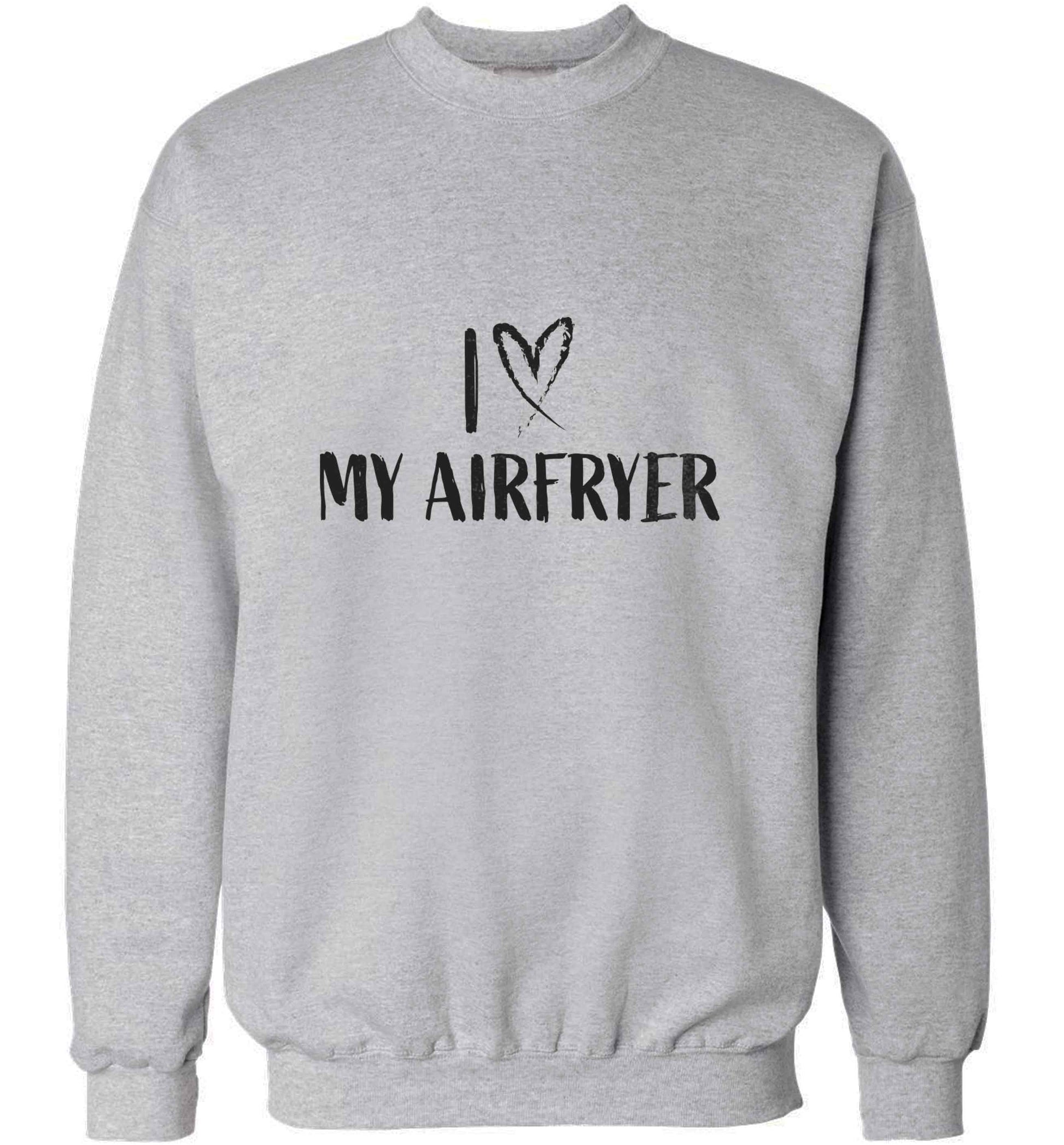 I love my airfryeradult's unisex grey sweater 2XL