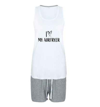 I love my airfryersize XL women's pyjama shorts set in pink 