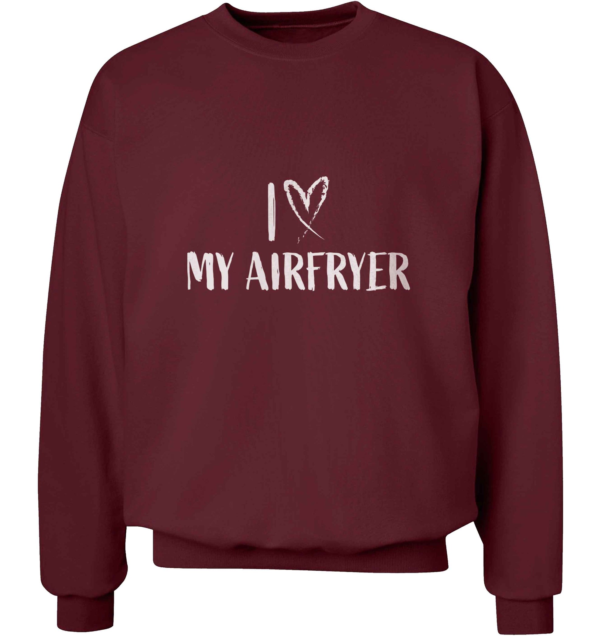 I love my airfryeradult's unisex maroon sweater 2XL