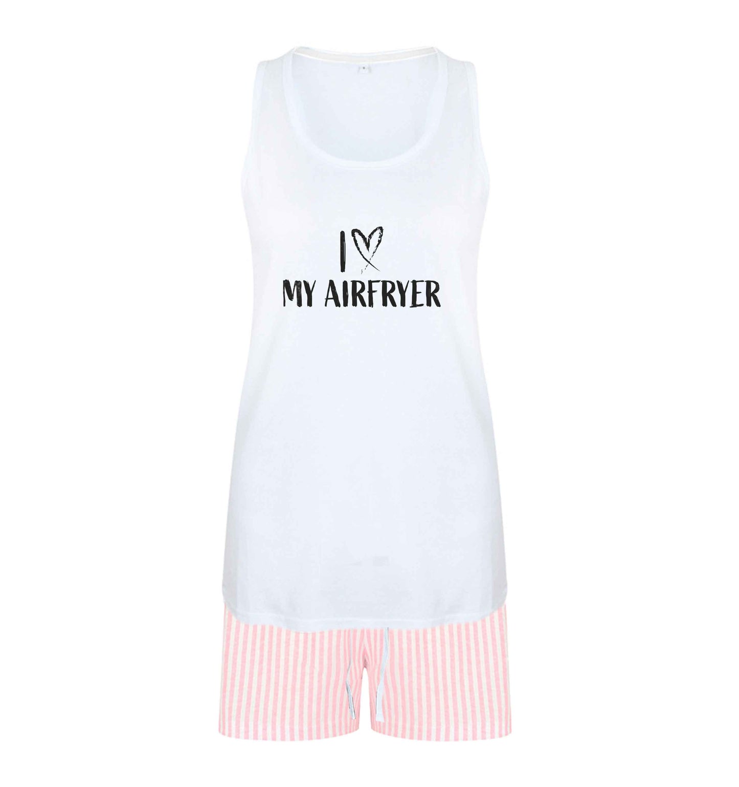 I love my airfryersize XL women's pyjama shorts set in pink 