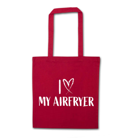 I love my airfryerred tote bag