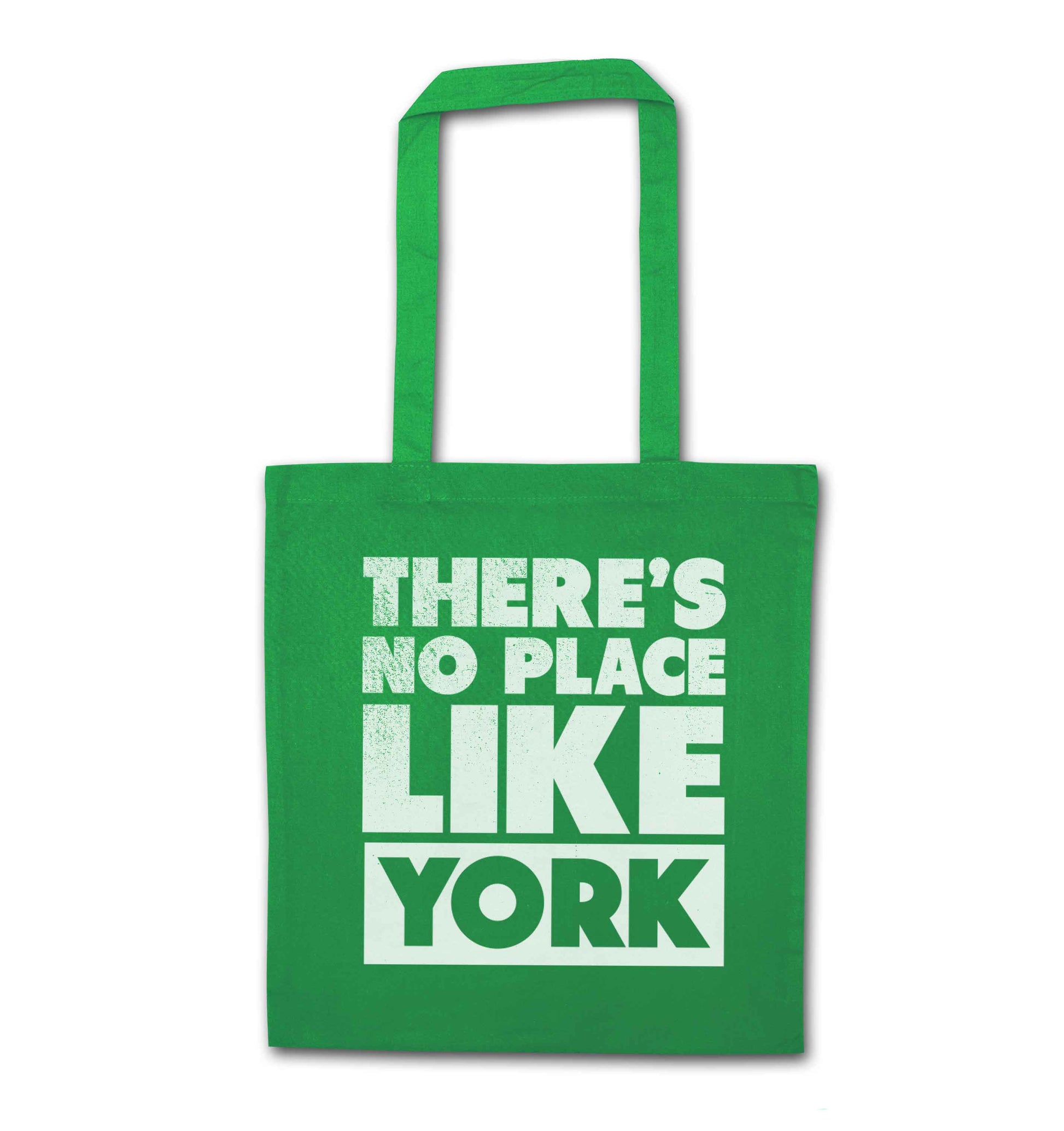 There's no place like york green tote bag