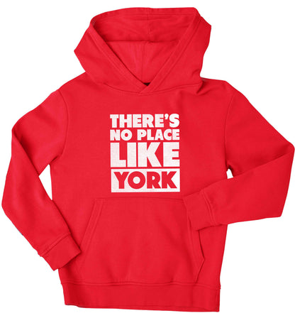 There's no place like york children's red hoodie 12-13 Years