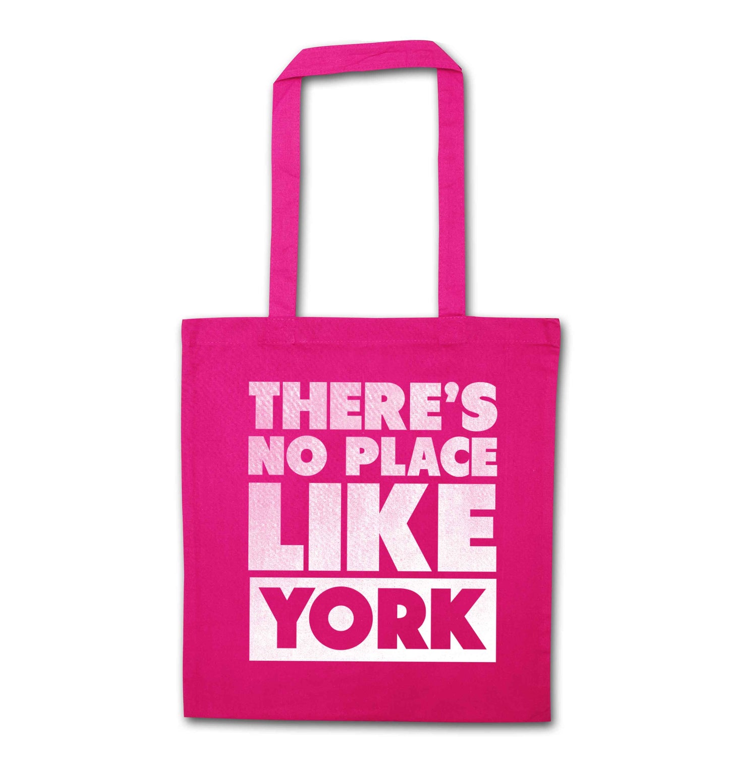 There's no place like york pink tote bag