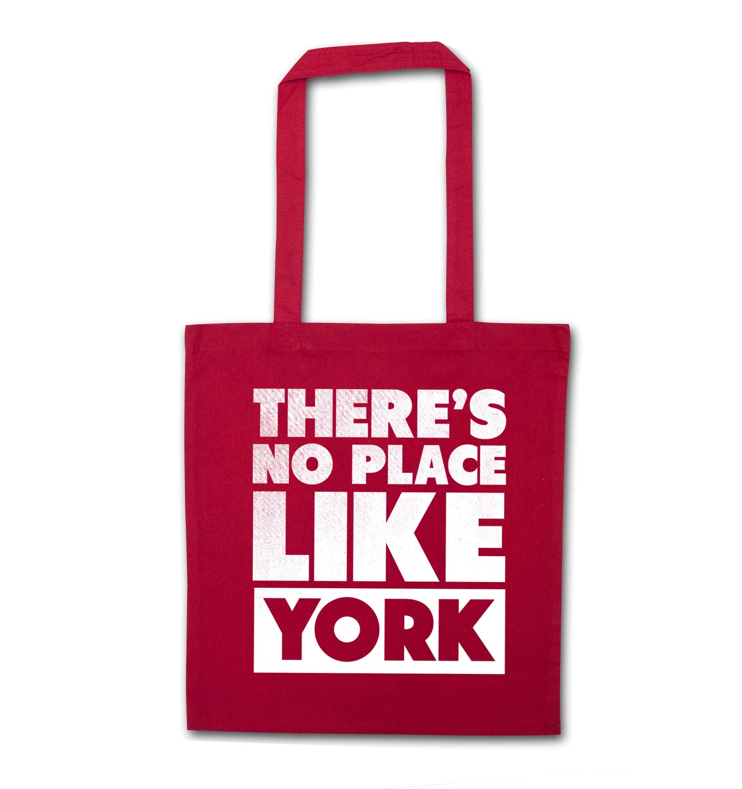 There's no place like york red tote bag