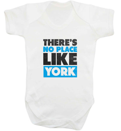 There's no place like york baby vest white 18-24 months