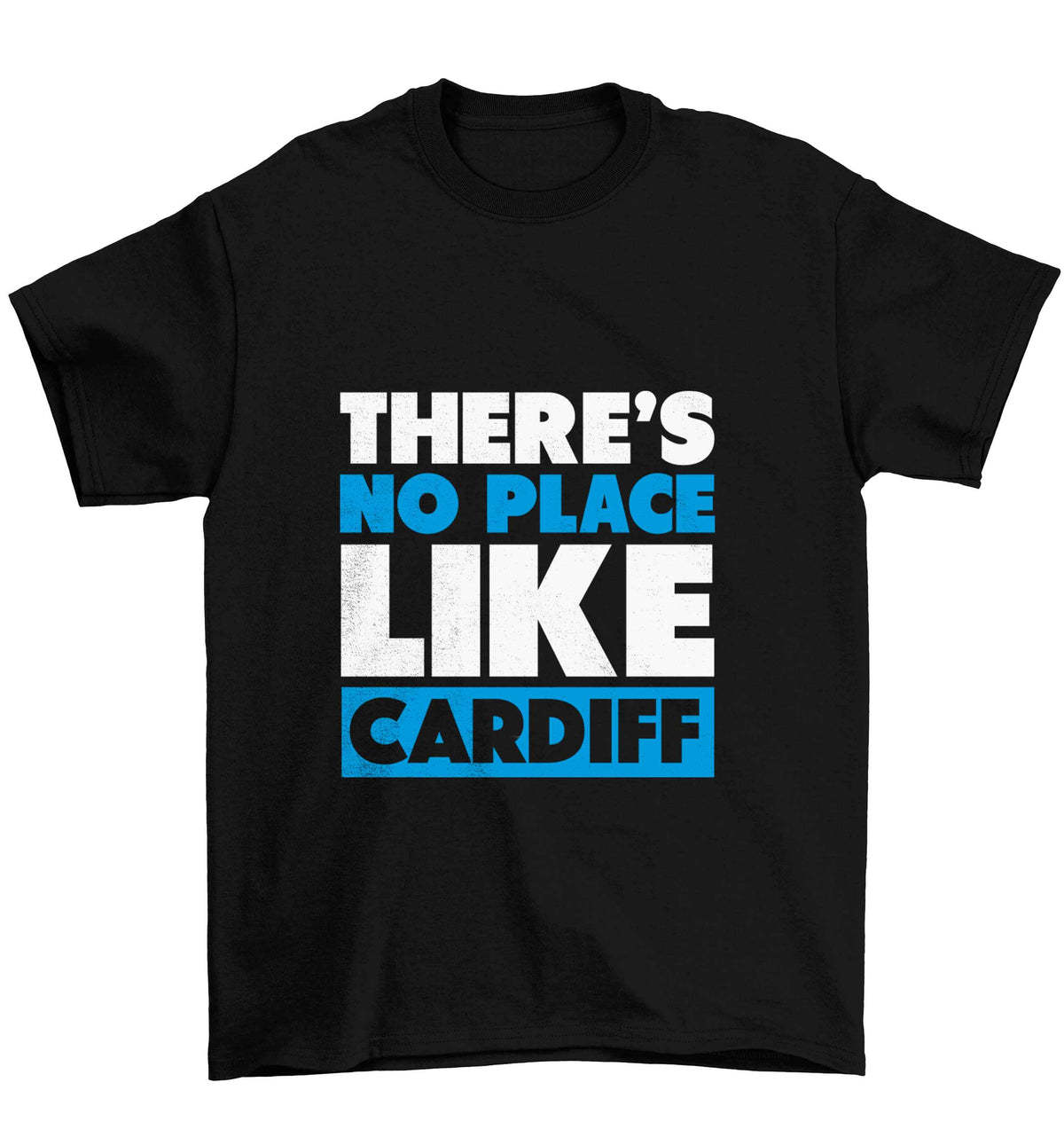 There's no place like Cardiff Children's black Tshirt 12-13 Years