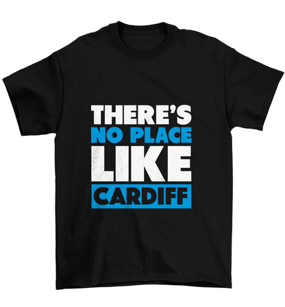 There's no place like Cardiff Children's black Tshirt 12-13 Years