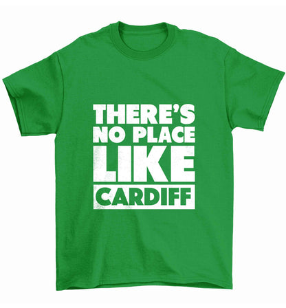 There's no place like Cardiff Children's green Tshirt 12-13 Years